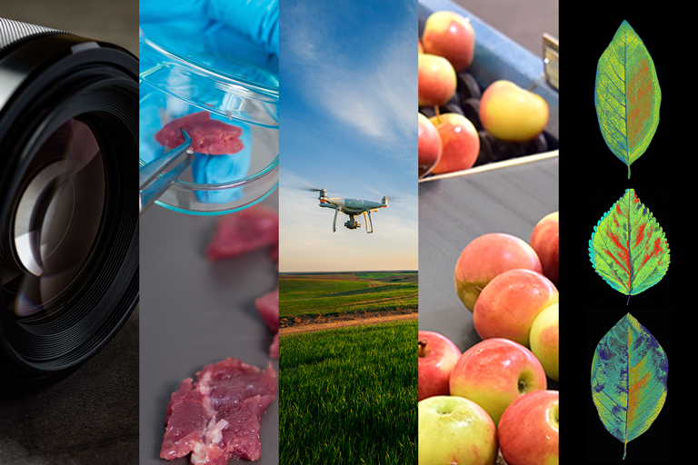 Data captured by a hyperspectral camera can be read in to perform calculations.