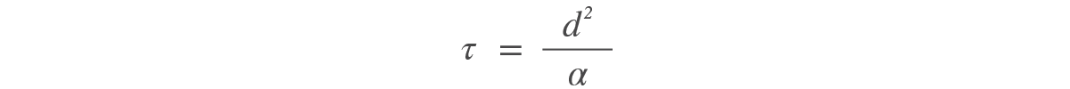 Thermal diffusion time